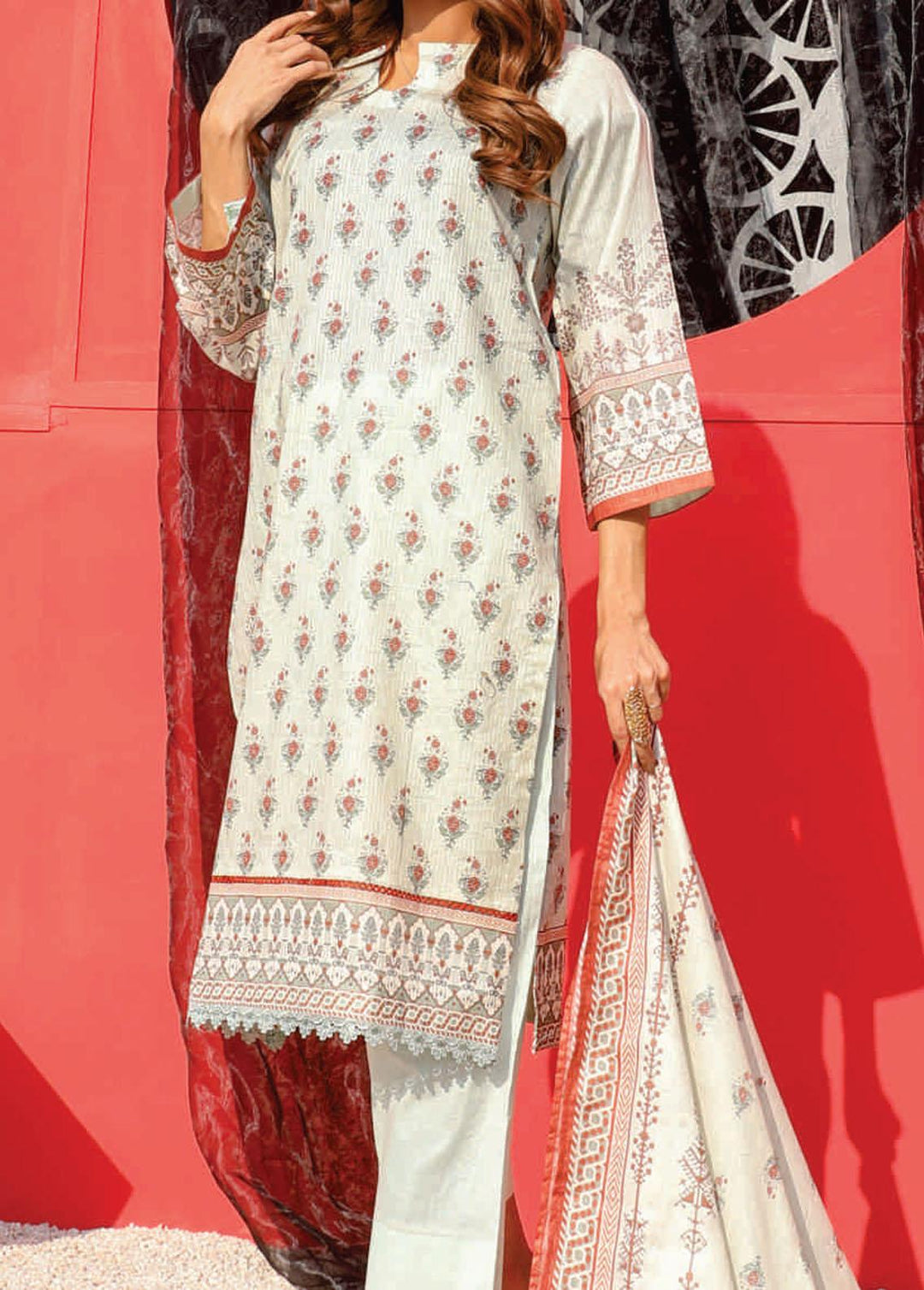 Bella By Rashid Textiles Printed Lawn Suits Unstitched 3 Piece RD22B D-6755 - Summer Collection