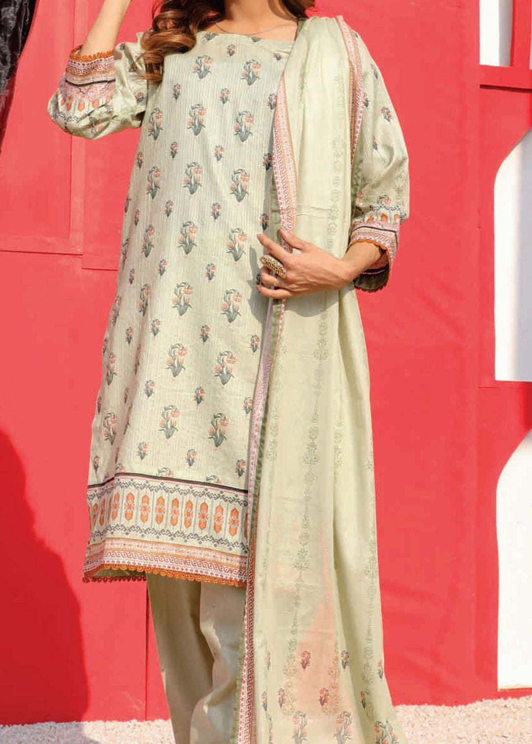 Bella By Rashid Textiles Printed Lawn Suits Unstitched 3 Piece RD22B D-6760 - Summer Collection