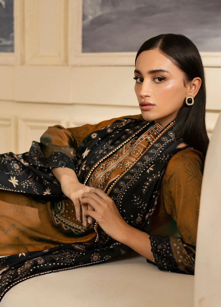 Bellini By Seran Embroidered Cotail Suit Unstitched 3 Piece SRN24BW D-05 Mira - Winter Collection