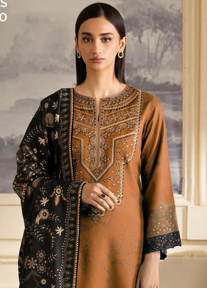 Bellini By Seran Embroidered Cotail Suit Unstitched 3 Piece SRN24BW D-05 Mira - Winter Collection