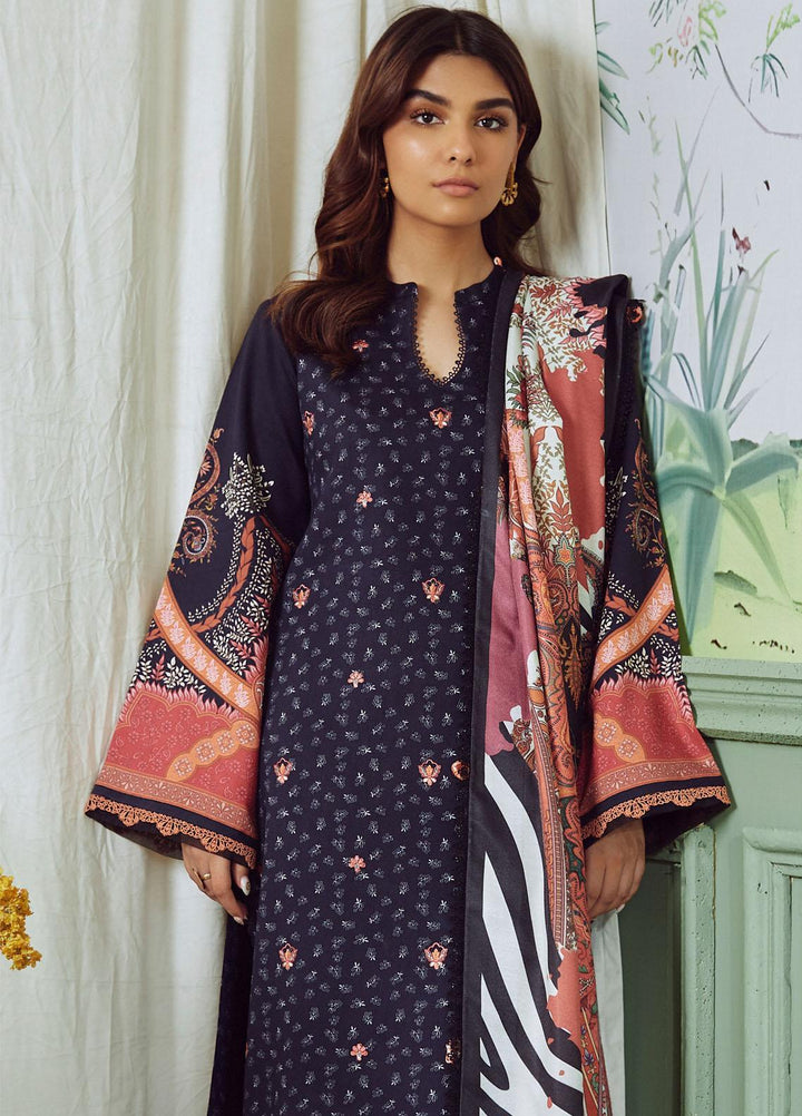 Bellini By Seran Embroidered Cotail Suits Unstitched 3 Piece SRN23BL D-06 Violette - Winter Collection