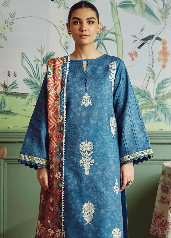 Bellini By Seran Embroidered Khaddar Suits Unstitched 3 Piece SRN23BL D-08 Sophia - Winter Collection