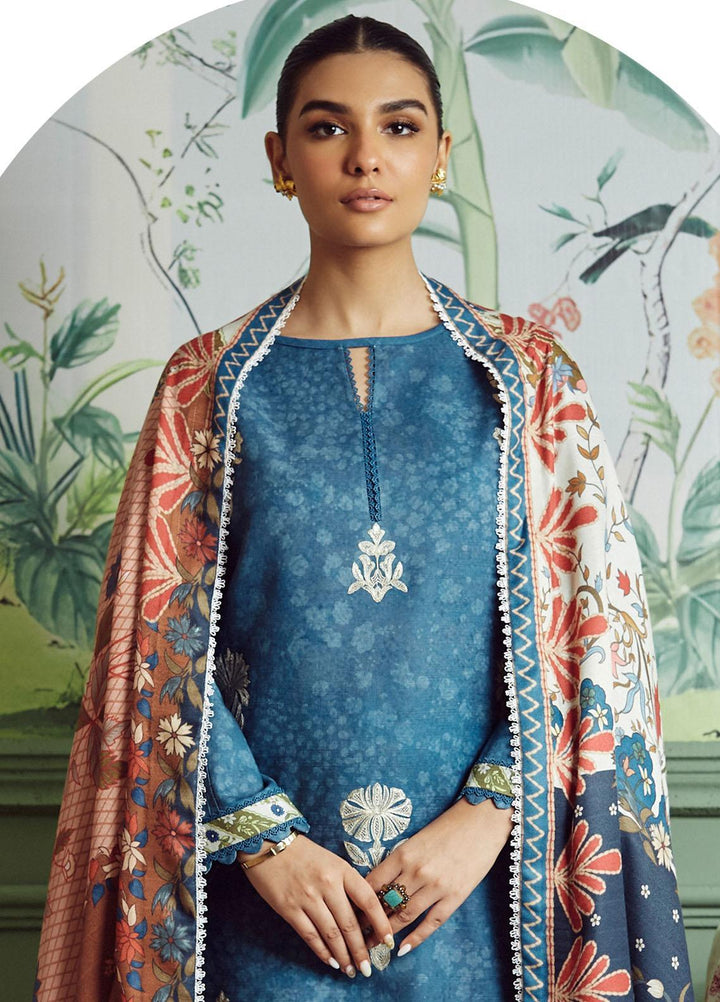 Bellini By Seran Embroidered Khaddar Suits Unstitched 3 Piece SRN23BL D-08 Sophia - Winter Collection