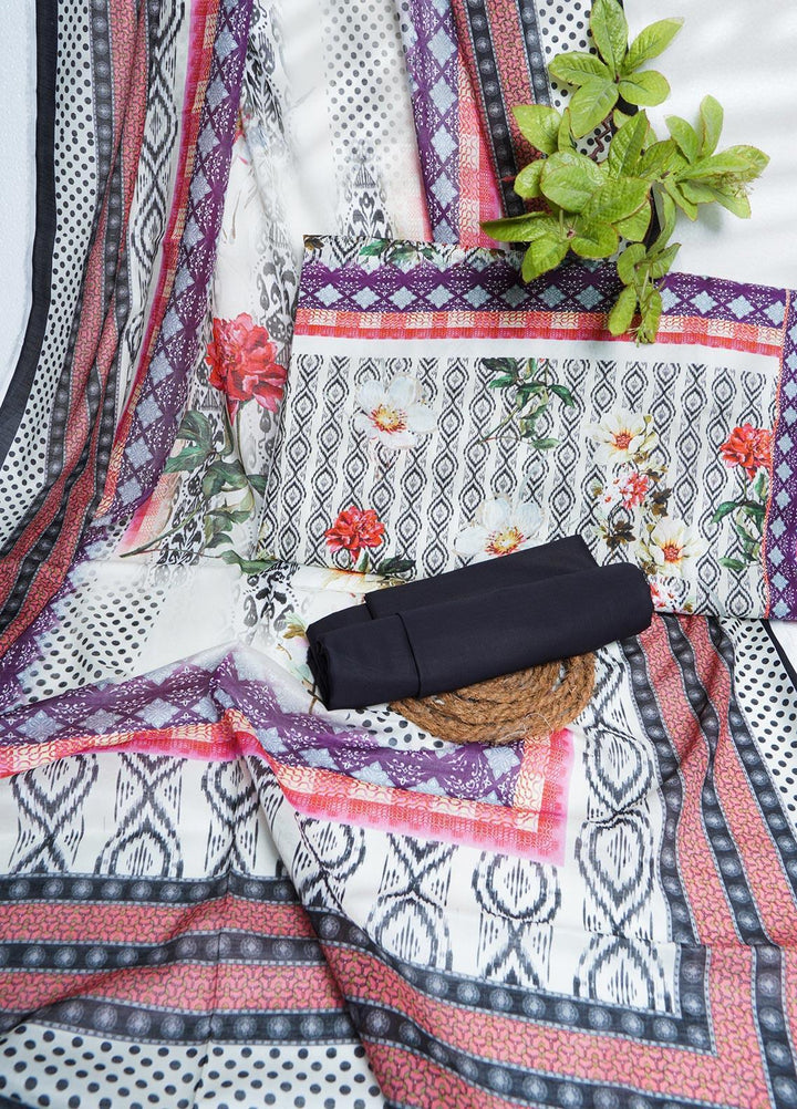 Bin Saeed Printed Lawn Suits Unstitched 3 Piece BS22L D-188 - Summer Collection