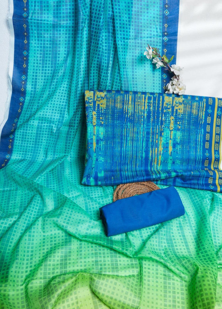 Bin Saeed Printed Lawn Suits Unstitched 3 Piece BS22L D-197 - Summer Collection