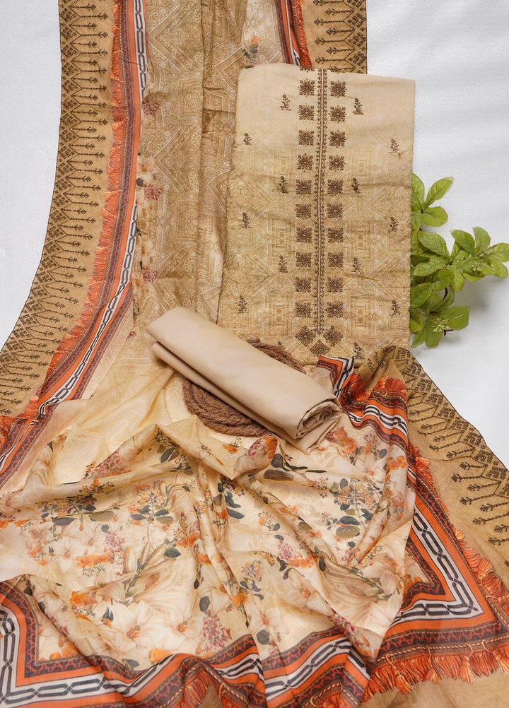 Bin Saeed Embroidered Lawn Suits Unstitched 3 Piece BS22E BS-157 - Summer Collection