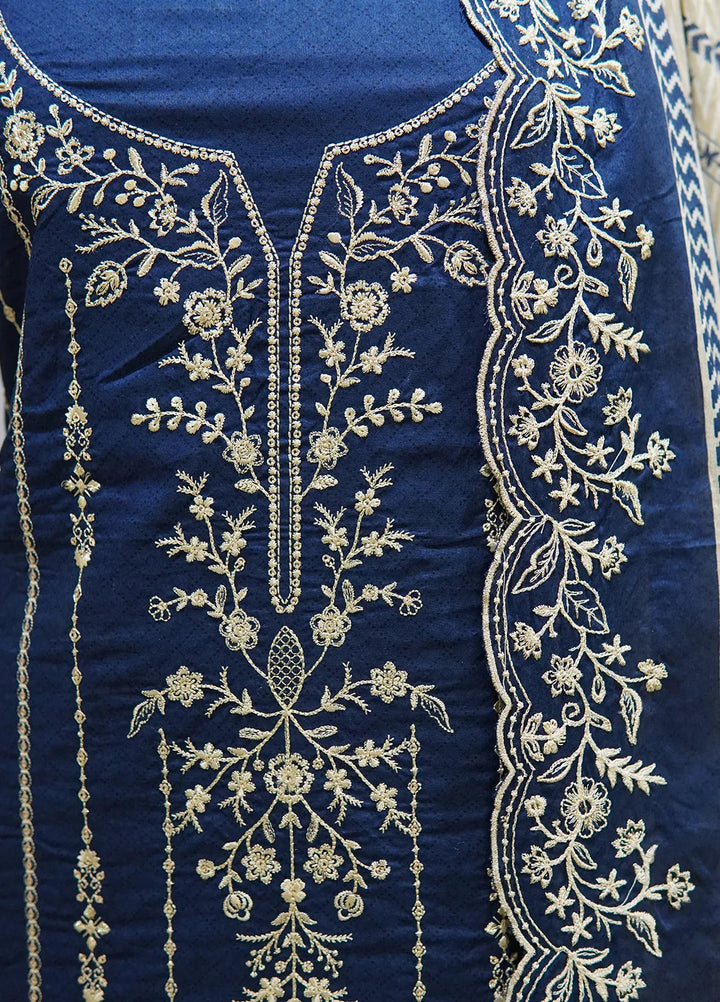 Bin Saeed Embroidered Lawn Suit Unstitched 3 Piece Suit BS24E D-591 - Summer Collection