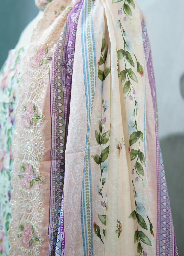 Bin Saeed Embroidered Suit Unstitched 3 Piece D-32 - Fall Collection