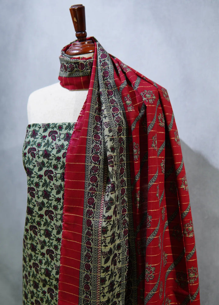 Bin Saeed Khaddar Suits Unstitched 3 Piece BN24UK D-24 - Fall Collection