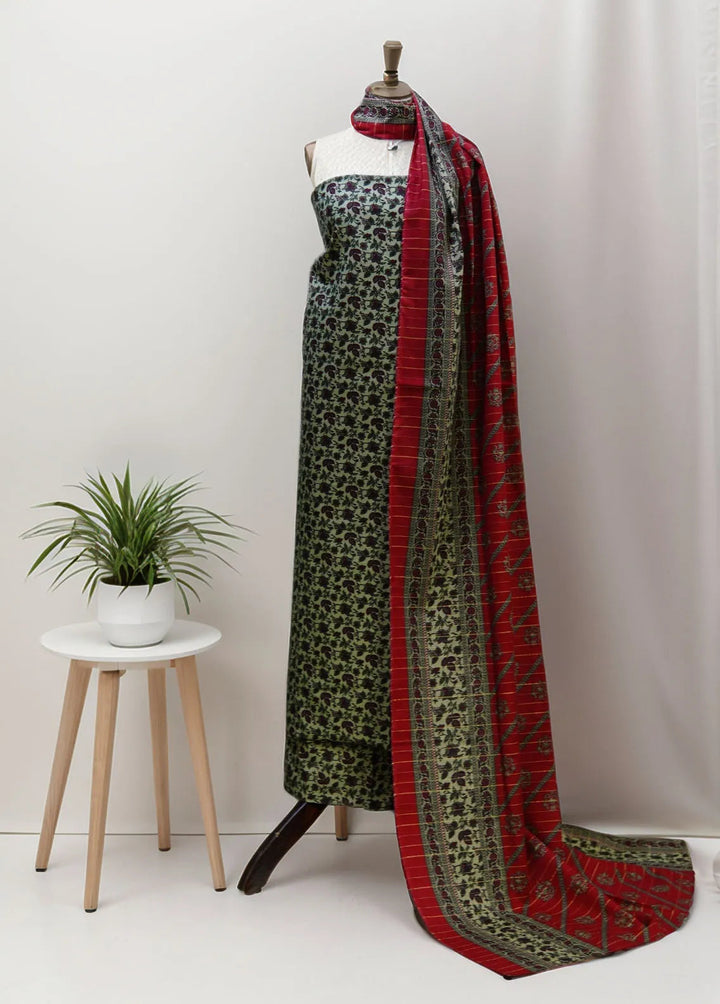 Bin Saeed Khaddar Suits Unstitched 3 Piece BN24UK D-24 - Fall Collection