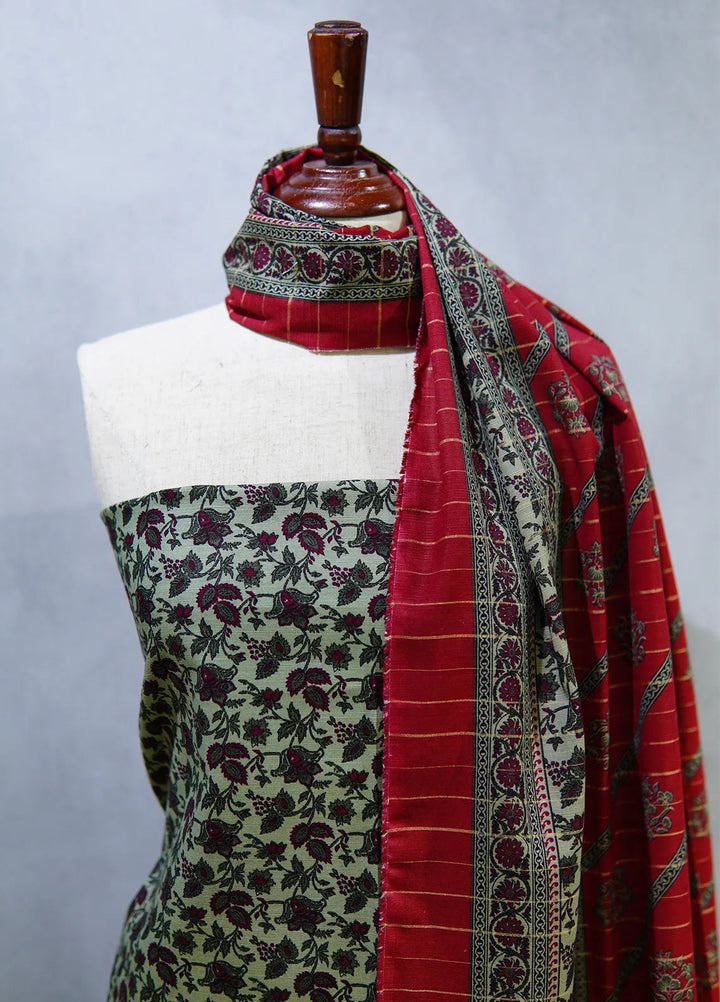 Bin Saeed Khaddar Suits Unstitched 3 Piece BN24UK D-24 - Fall Collection