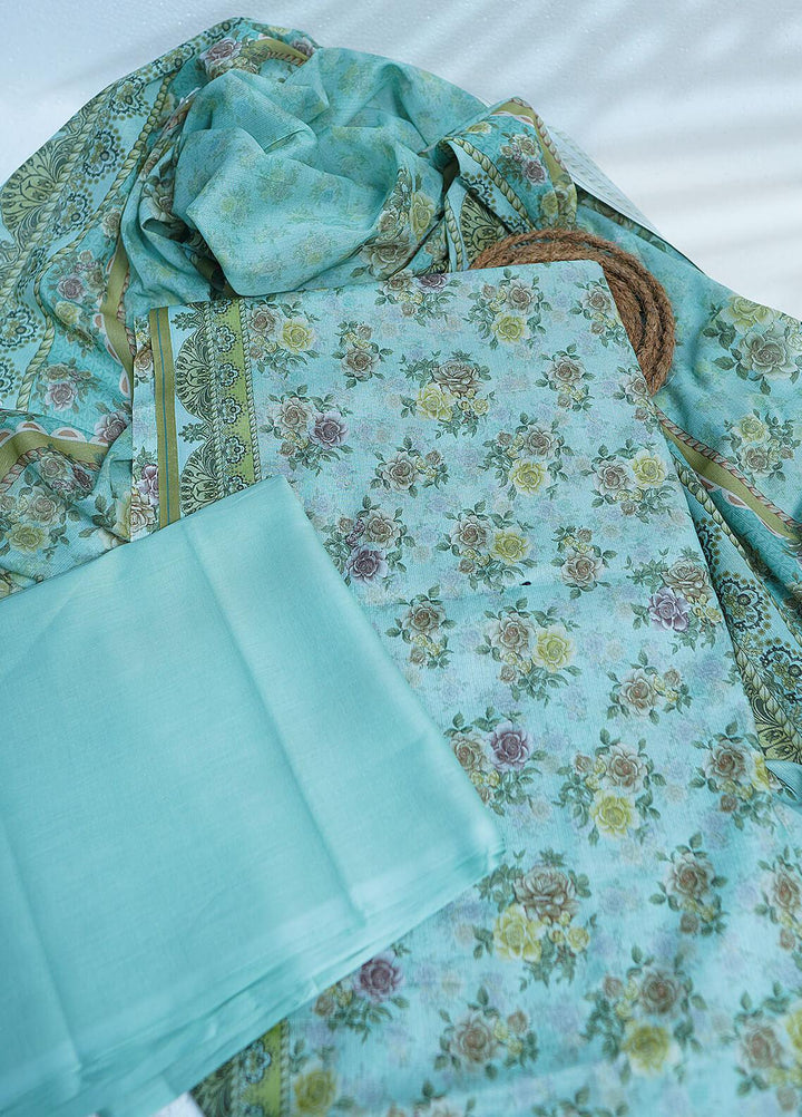Bin Saeed Printed Lawn Suit Unstitched 3 Piece BS22M D-408 - Summer Collection