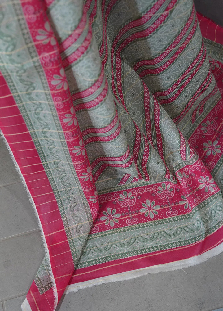 Bin Saeed Printed Cotton Suit Unstitched 3 Piece BN24F D-044 - Summer Collection