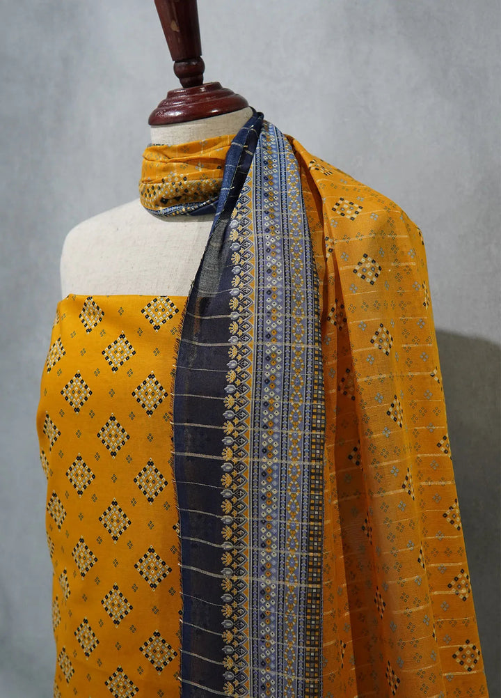 Bin Saeed Printed Cotton Suit Unstitched 3 Piece BN24F D-67 - Summer Collection