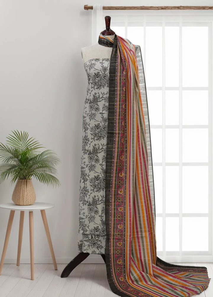 Bin Saeed Printed Cotton Suit Unstitched 3 Piece BN24F D-69 - Summer Collection