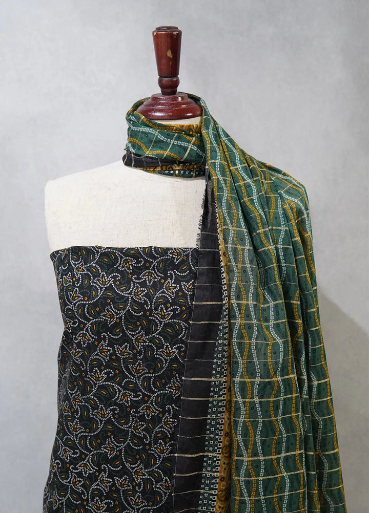 Bin Saeed Printed Cotton Suit Unstitched 3 Piece BN24F D-70 - Summer Collection