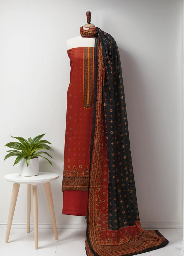 Bin Saeed Printed Suit Unstitched 3 Piece BN24F D-725 - Summer Collection