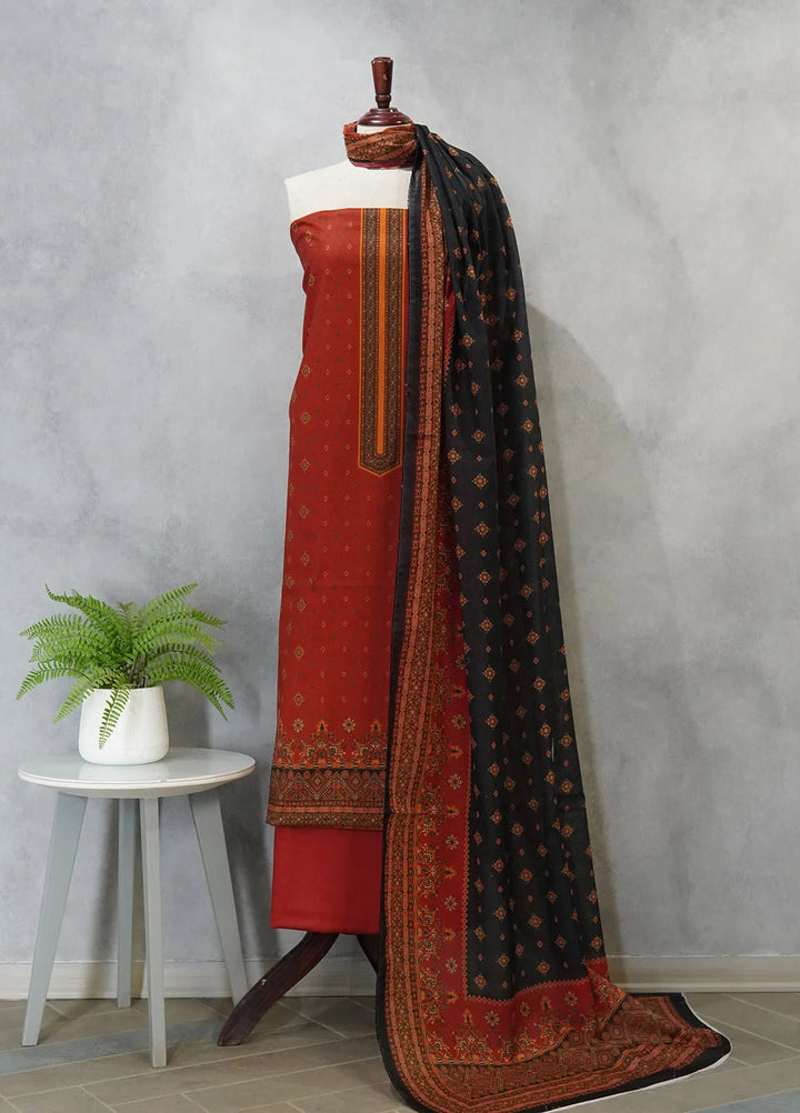 Bin Saeed Printed Suit Unstitched 3 Piece BN24F D-725 - Summer Collection