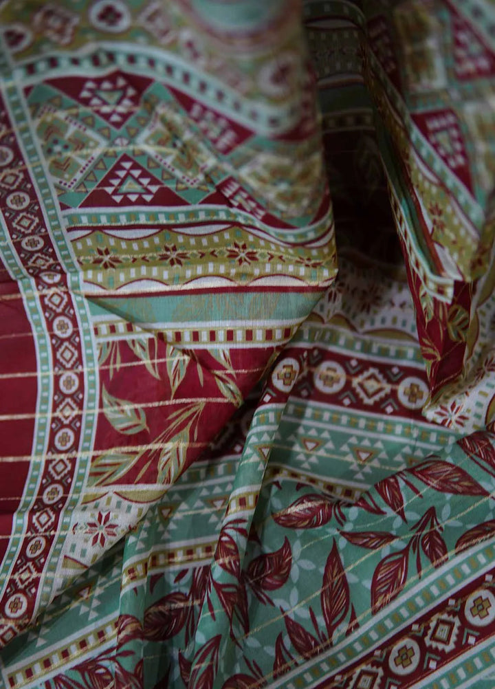 Bin Saeed Printed Suit Unstitched 3 Piece D-40 - Fall Collection