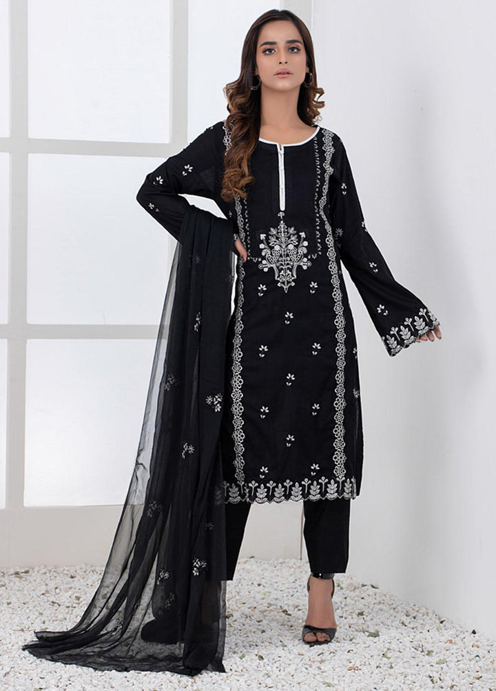 Black & White By ZS Textiles Embroidered Lawn Suits Unstitched 3 Piece ZS21BW-2 06 - Black & White Collection