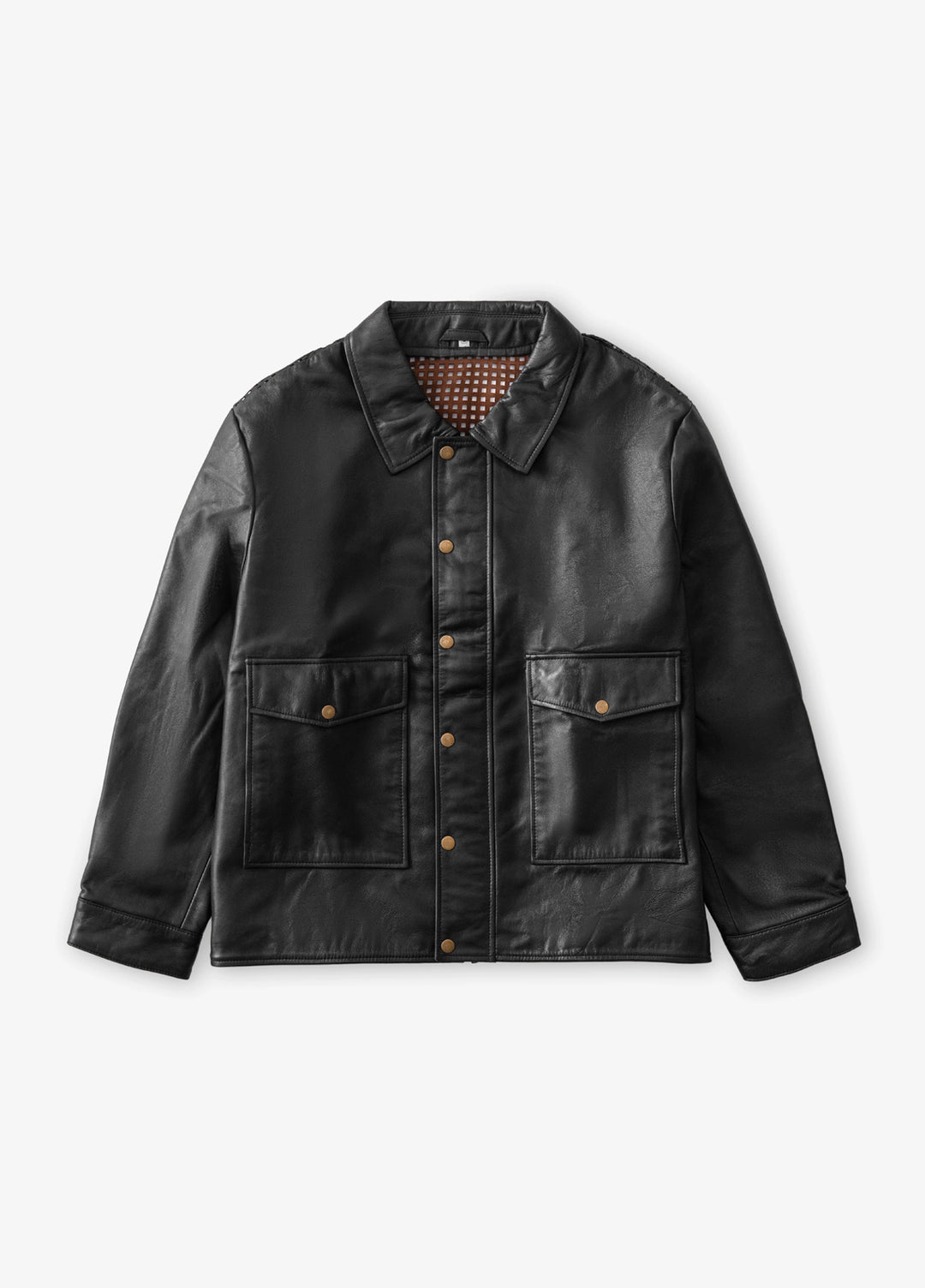 Movement Unisex Exodus Dark Tan Leather Jacket - Western Collection