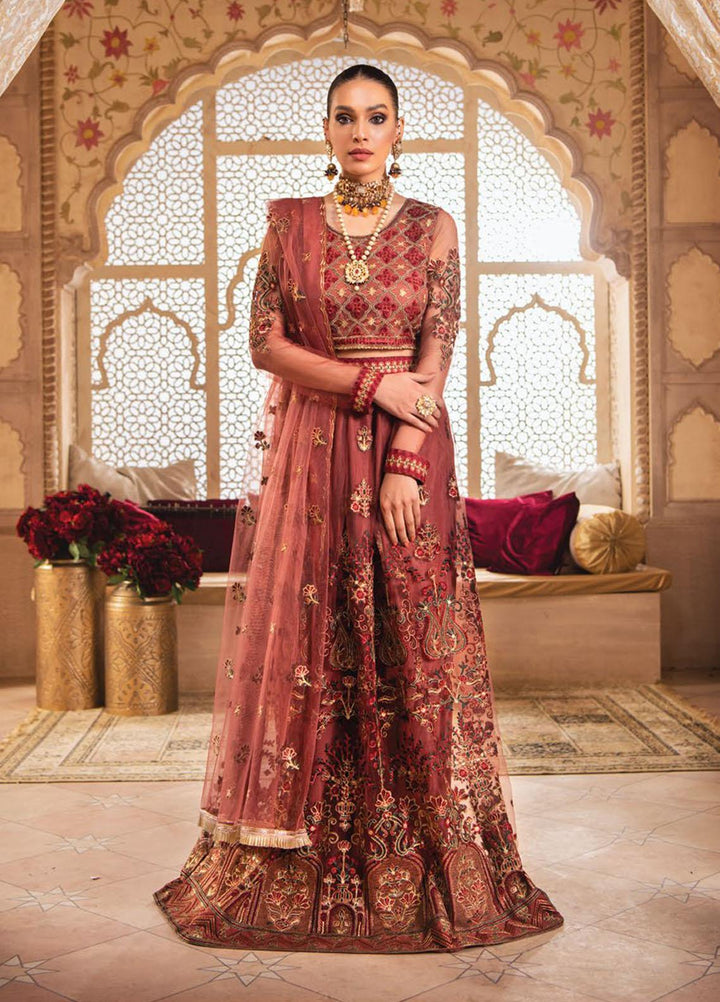 Blanche Fashion Embroidered Net Suits Unstitched 3 Piece BLF22C BLC-07 - Luxury Festive Collection