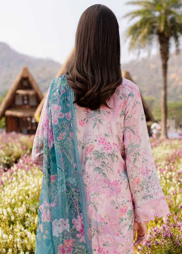 Bloom by Nureh Embroidered Lawn Suits Unstitched 3 Piece NU25BEP BL-01 - Summer Collection