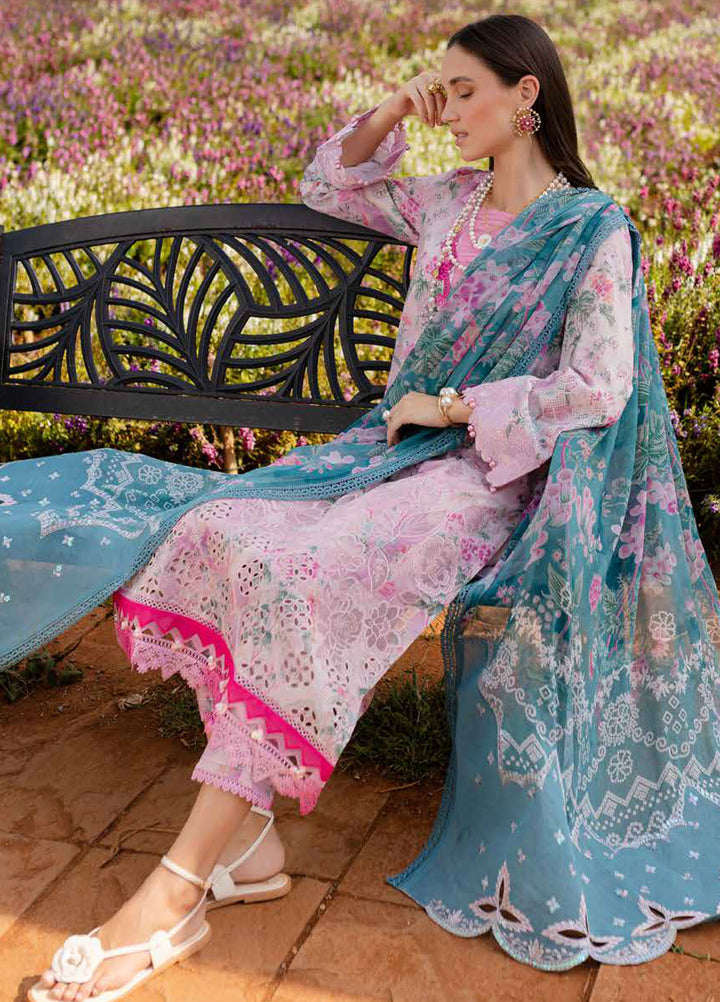 Bloom by Nureh Embroidered Lawn Suits Unstitched 3 Piece NU25BEP BL-01 - Summer Collection