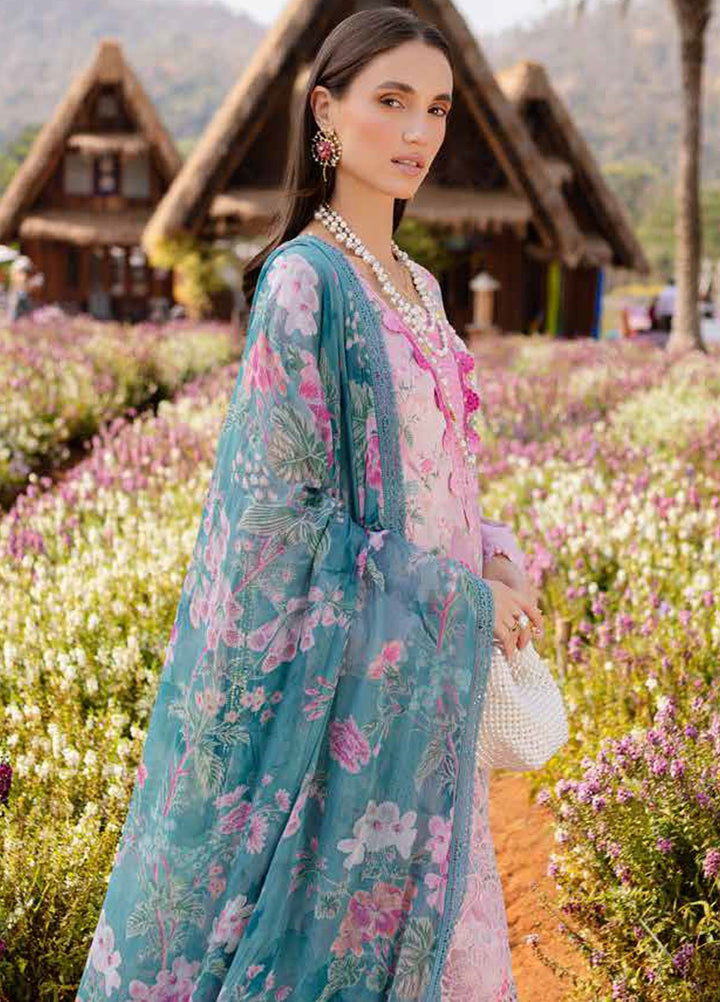 Bloom by Nureh Embroidered Lawn Suits Unstitched 3 Piece NU25BEP BL-01 - Summer Collection