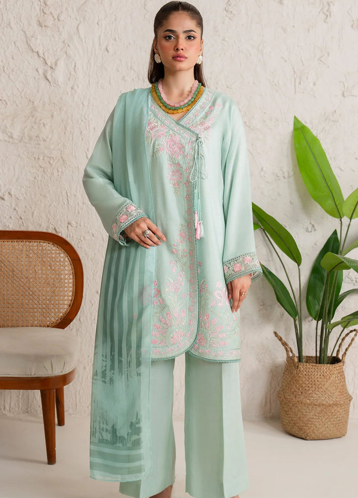 Bloom Core by Imrozia Pret Embroidered Viscose 3 Piece Suit IP-155 Orchid