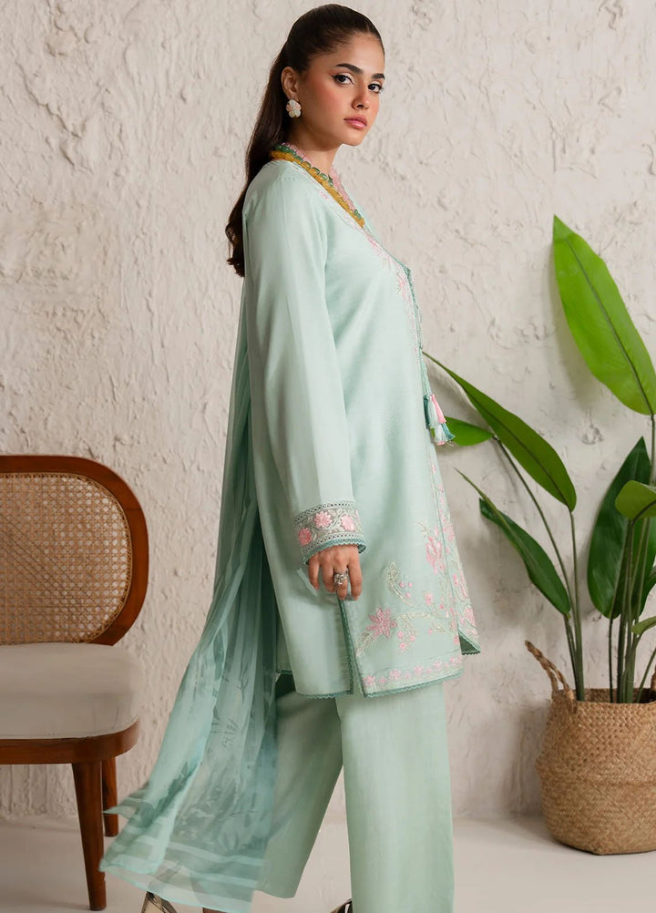 Bloom Core by Imrozia Pret Embroidered Viscose 3 Piece Suit IP-155 Orchid