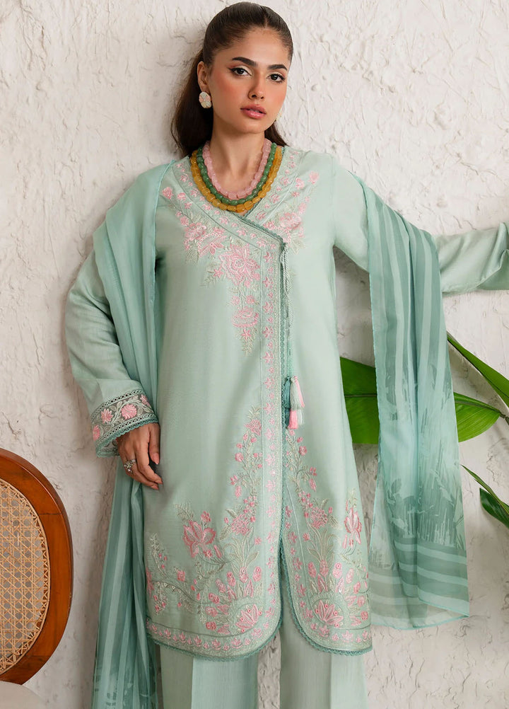 Bloom Core by Imrozia Pret Embroidered Viscose 3 Piece Suit IP-155 Orchid