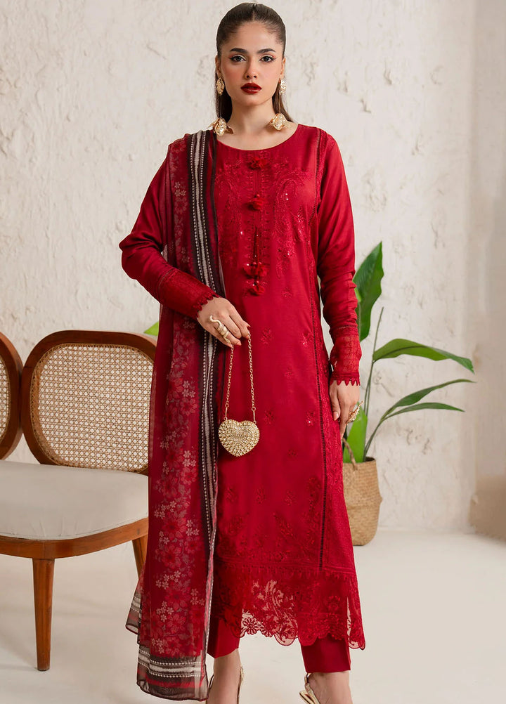 Bloom Core by Imrozia Pret Embroidered Viscose 3 Piece Suit IP-157 Rose