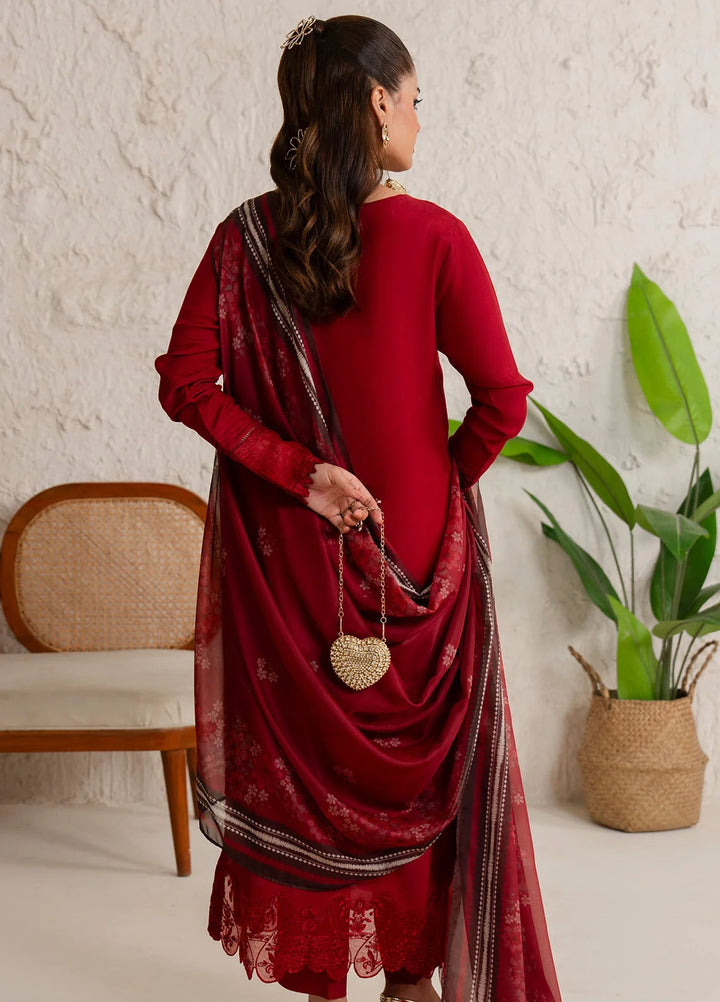 Bloom Core by Imrozia Pret Embroidered Viscose 3 Piece Suit IP-157 Rose