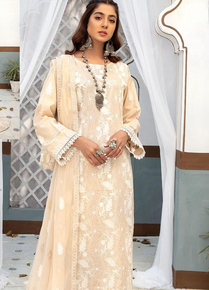 Blossom by Riaz Arts Embroidered Lawn Suits Unstitched 3 Piece RA22BL 05 - Exclusive Collection