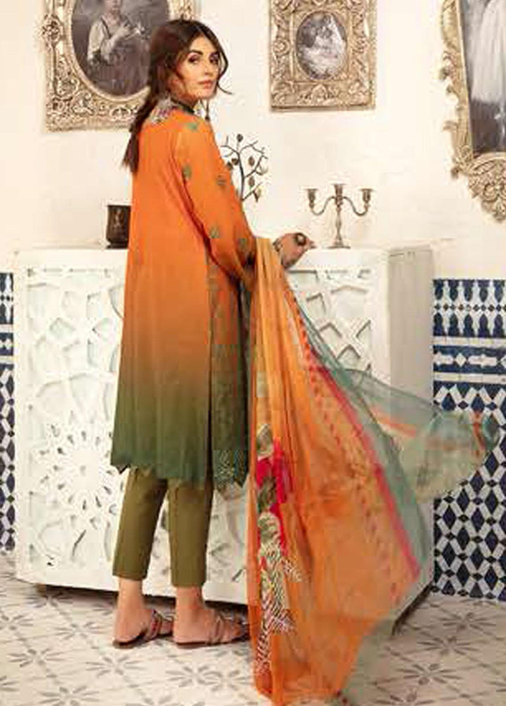 Blossom By Riaz Arts Embroidered Lawn Suits Unstitched 3 Piece RA22B 06 - Summer Collection