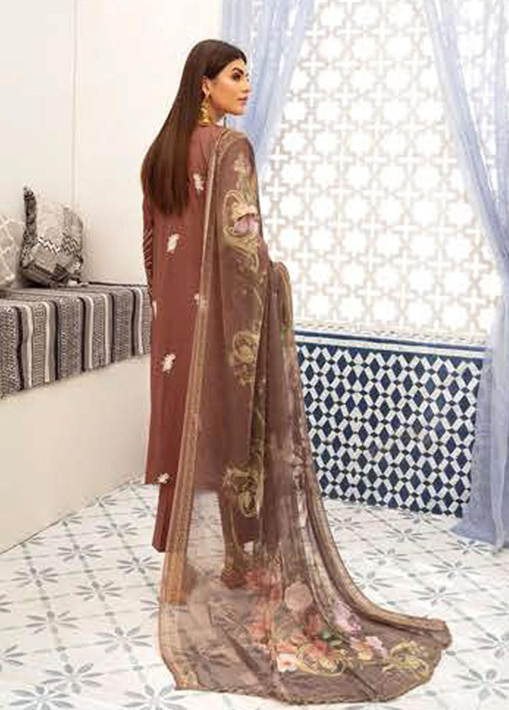 Blossom By Riaz Arts Embroidered Lawn Suits Unstitched 3 Piece RA22B 08 - Summer Collection
