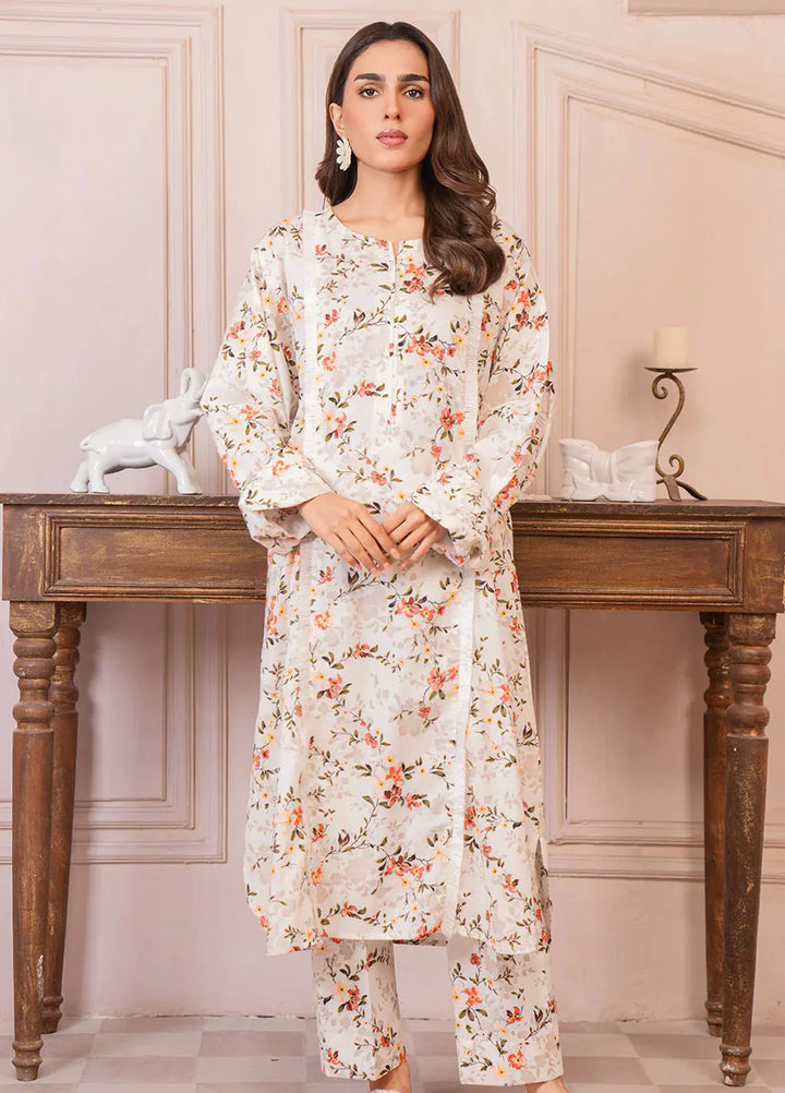 Botanical Bloom by Meerak Pret Printed Lawn 2 Piece Suit Gossamer