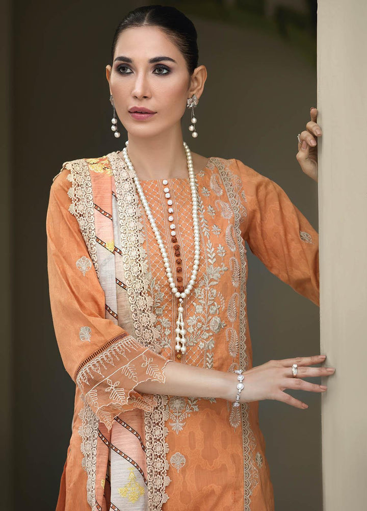 Resham Ghar Embroidered Lawn Suits Unstitched 3 Piece RG21B RGS-04 - Summer Collection