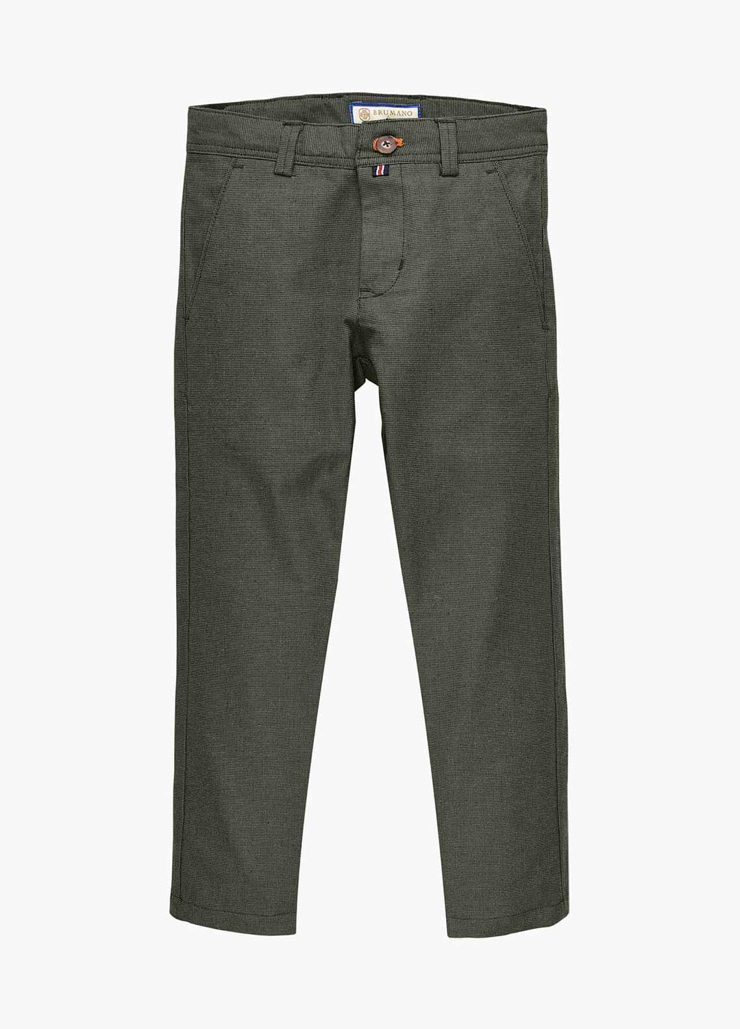 Brumano Cotton Casual Boys Trousers - Blue BM20JP Green Structured Casual Trouser - Junior