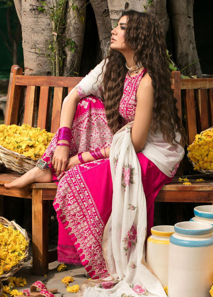 Bulbul By Saira Rizwan Embroidered Dobby Suits Unstitched 3 Piece SR22B SR-08 MORNI - Summer Collection