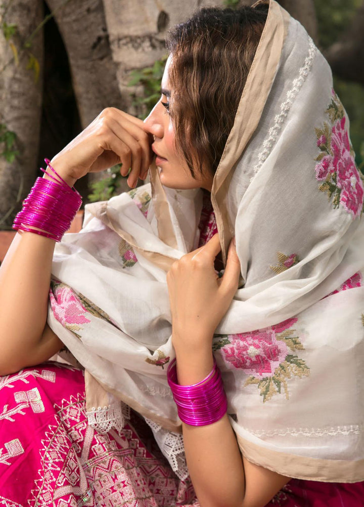 Bulbul By Saira Rizwan Embroidered Dobby Suits Unstitched 3 Piece SR22B SR-08 MORNI - Summer Collection