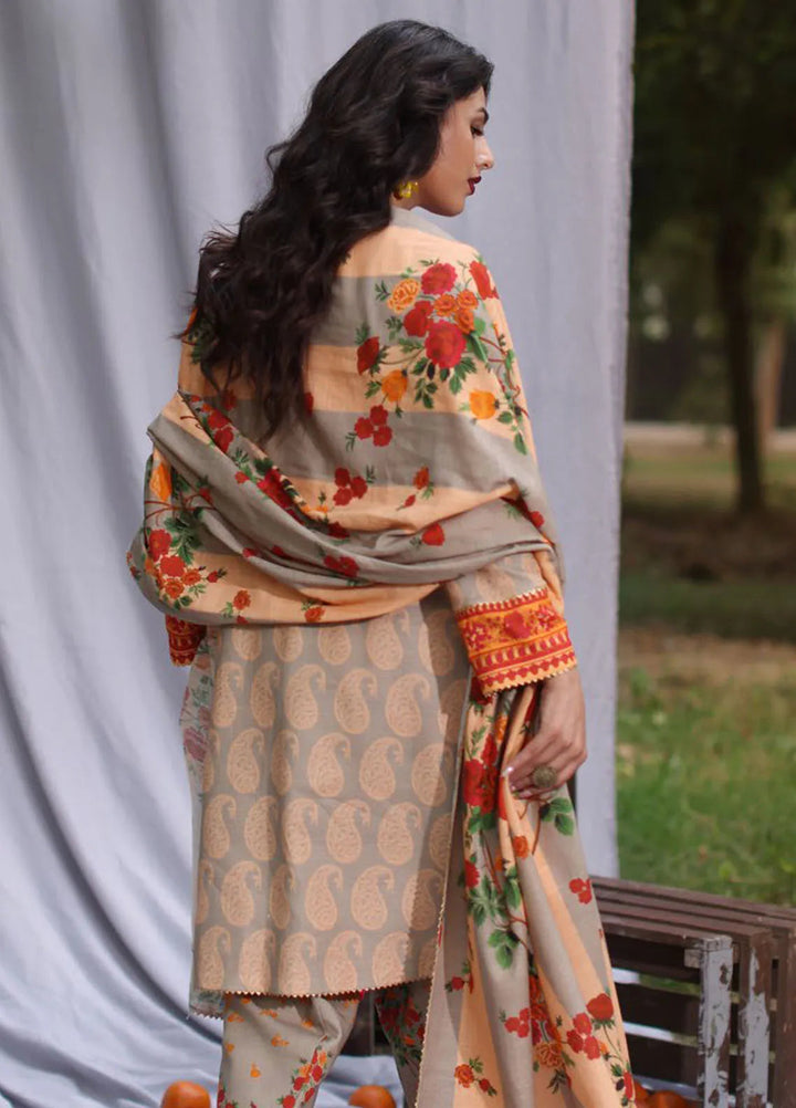 C Prints by Charizma Printed Khaddar Suit Unstitched 3 Piece CRZ24C2 CPW4-13 - Winter Collection