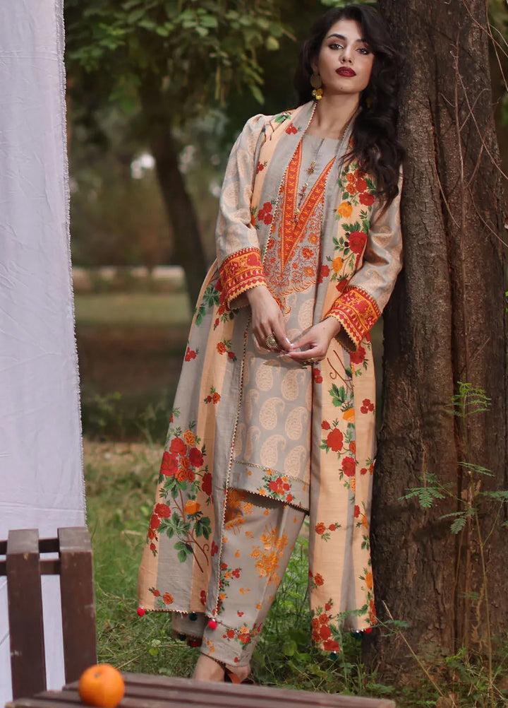 C Prints by Charizma Printed Khaddar Suit Unstitched 3 Piece CRZ24C2 CPW4-13 - Winter Collection