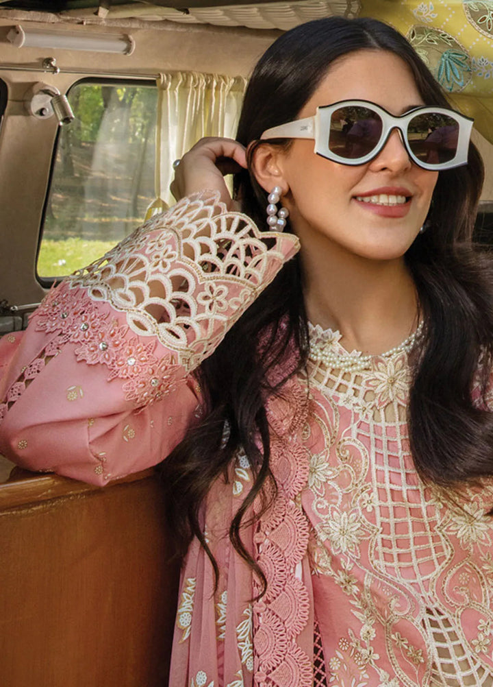 Carnation By Rang Rasiya Embroidered Lawn Suit Unstitched 3 Piece RR24CF D-09 Keya - Summer Collection