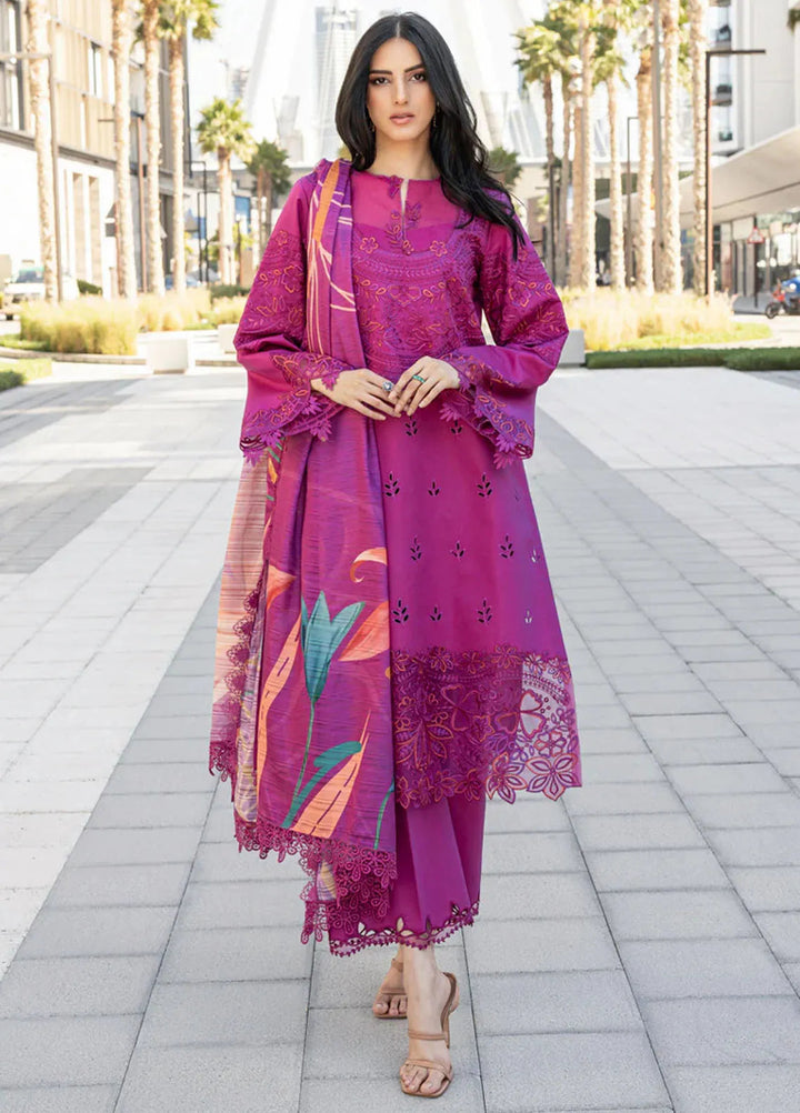 Carnation by Rang Rasiya Embroidered Lawn Suits Unstitched 3 Piece RR25CS D-10 Mahra - Summer Collection