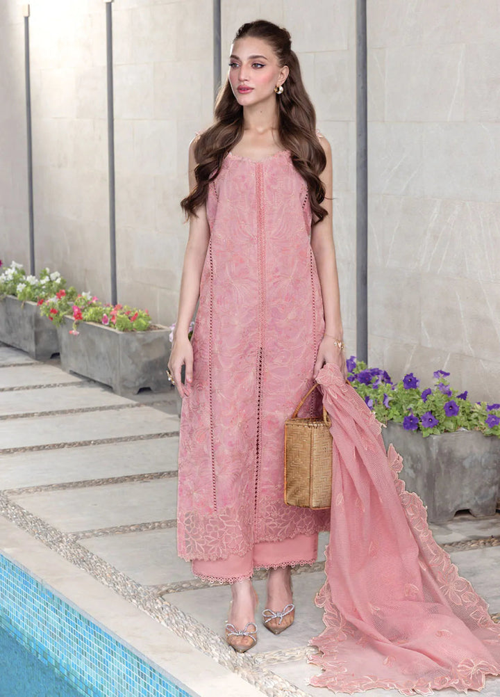 Carnation by Rang Rasiya Embroidered Lawn Unstitched Suits 3 Piece RR25CL D-10 Mila - Festive Collection