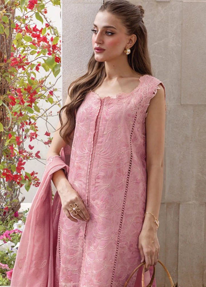 Carnation by Rang Rasiya Embroidered Lawn Unstitched Suits 3 Piece RR25CL D-10 Mila - Festive Collection