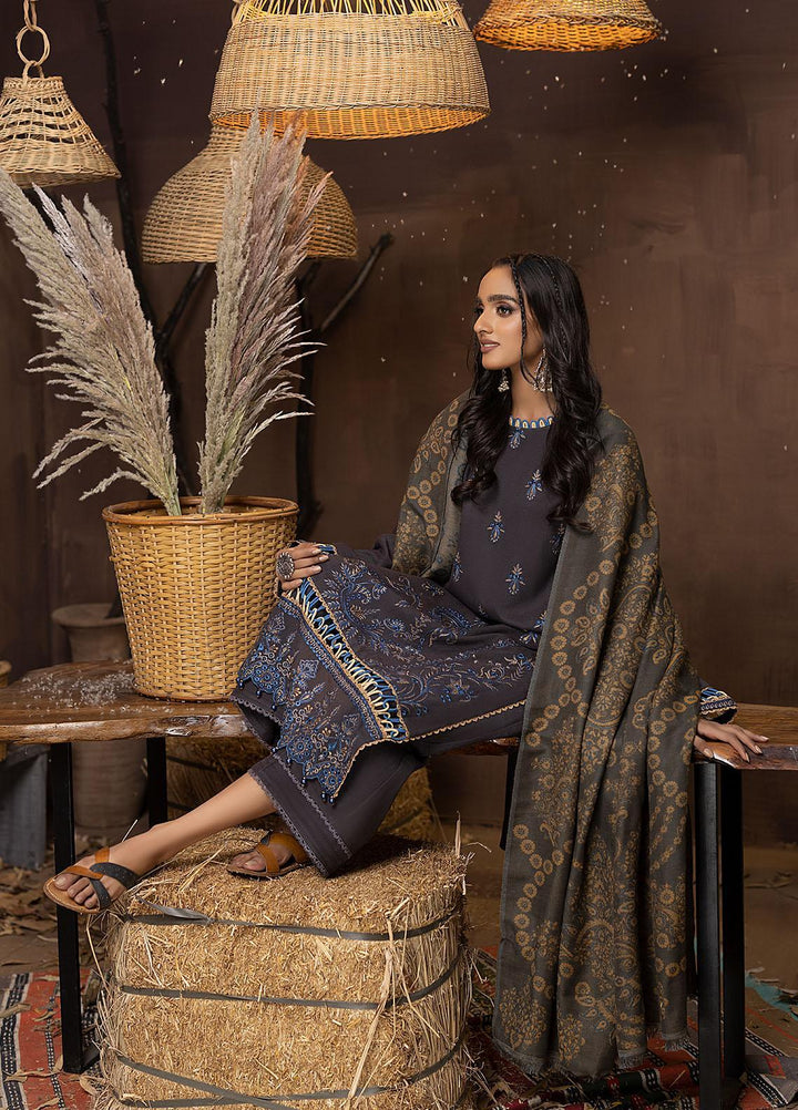 Carvaan By Humdum Embroidered Woolen Suits Unstitched 3 Piece HD22C 10 - Winter Collection