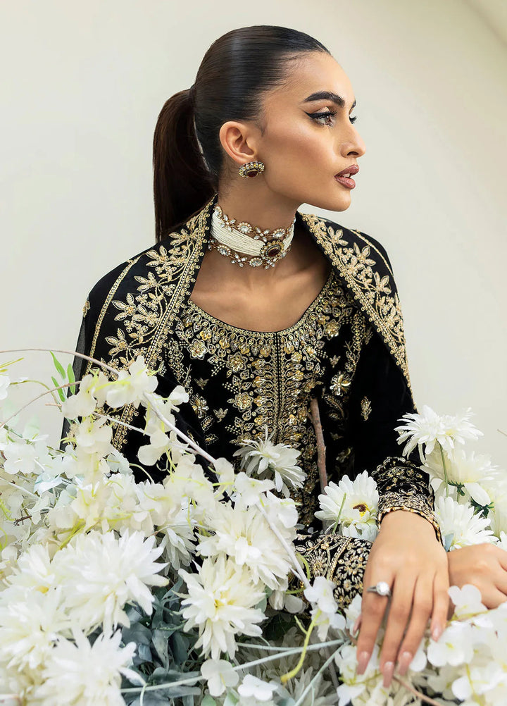 Celeste by Gulaal Embroidered Velvet Suit Unstitched 3 Piece GL-UV-24-01 Velour - Formal Collection